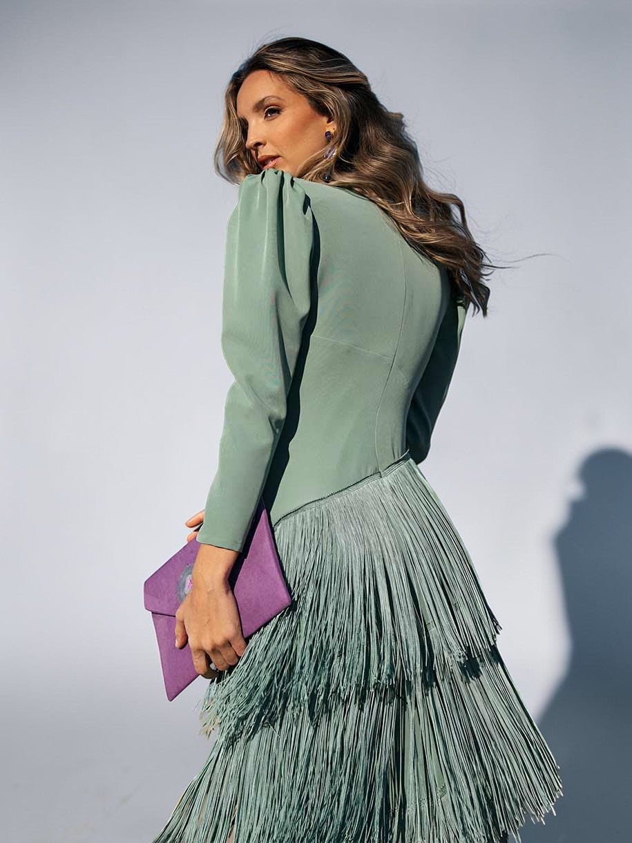 Sofia | Robe Élégante avec Franges