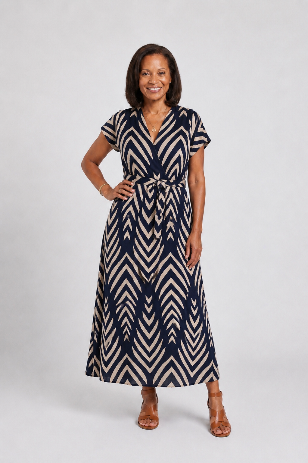 Ora | Abito Midi Patterned Airy Fit