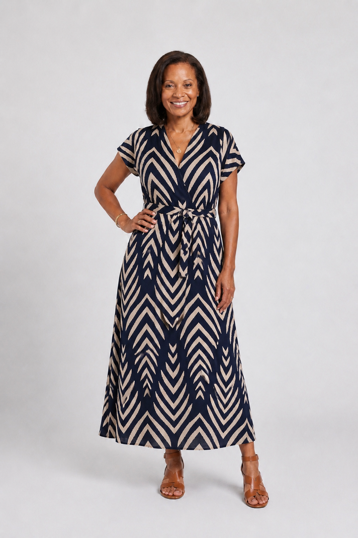 Ora | Abito Midi Patterned Airy Fit