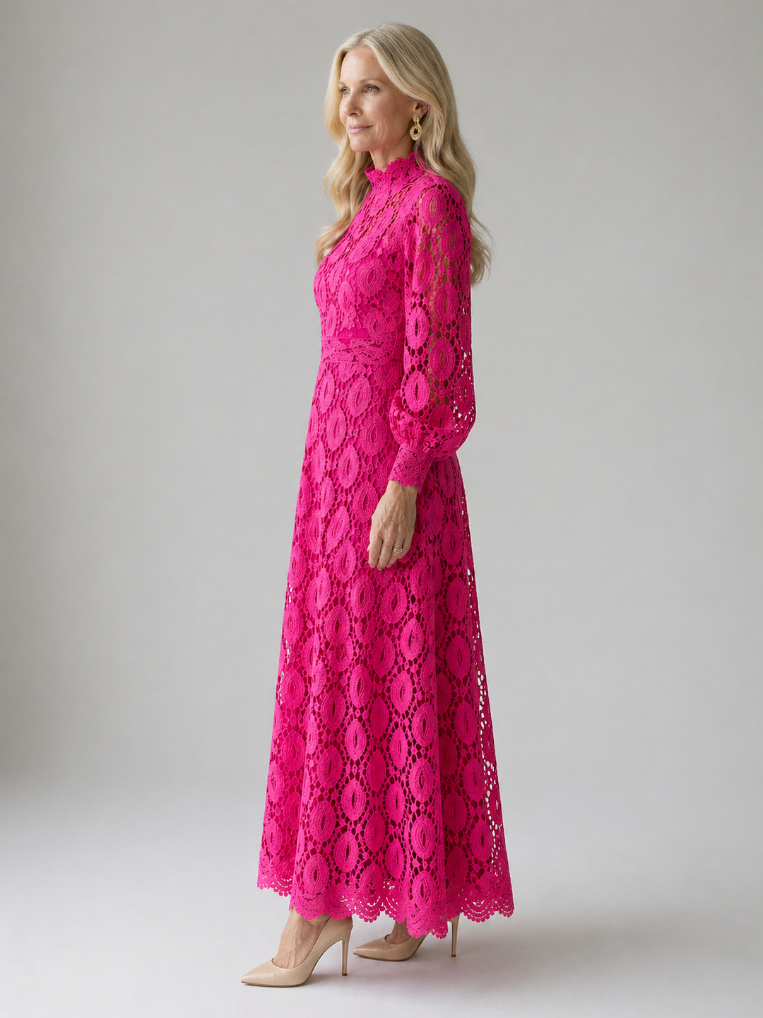 Stella & Grace™ | Abito Midi in Pizzo