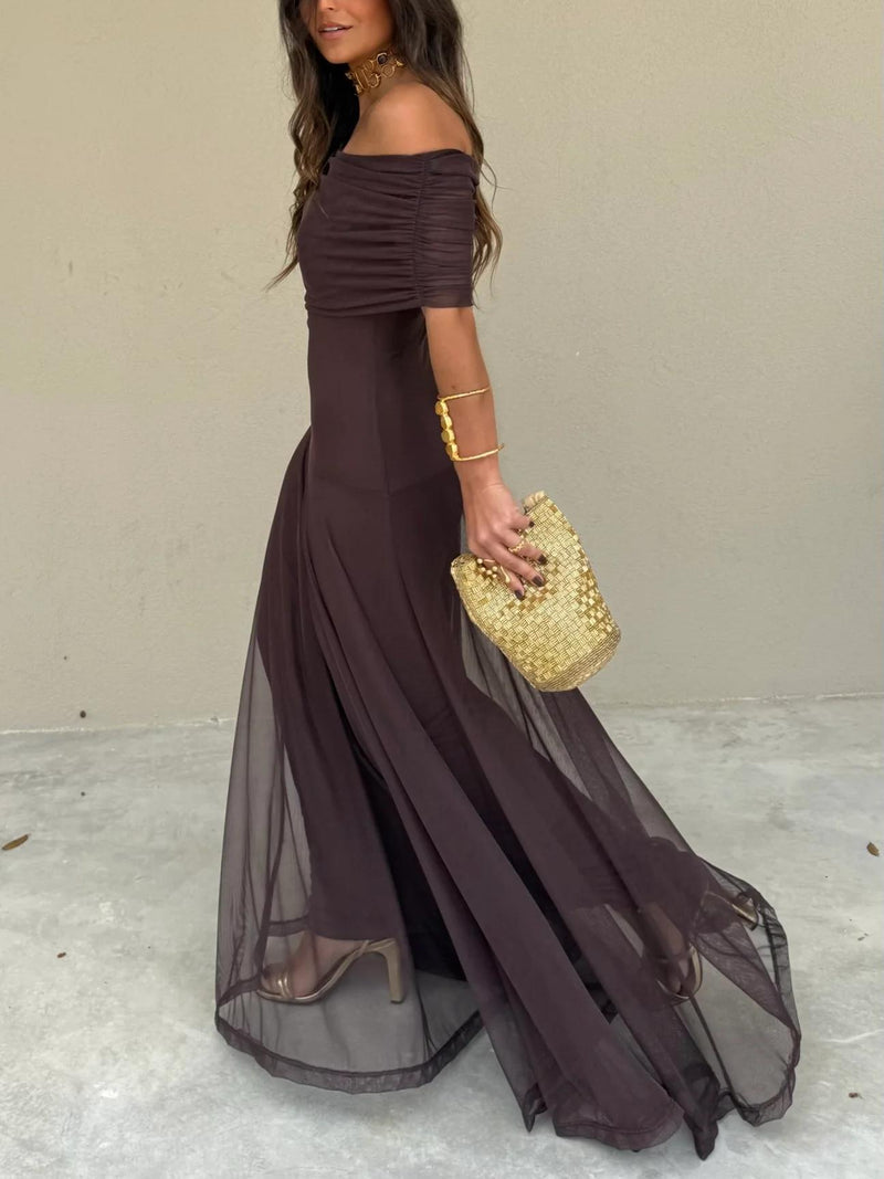 Camila | Robe maxi élégante en mesh