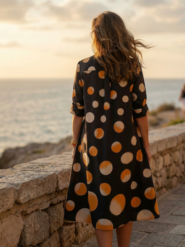 Vespera | Vestito a Pois al Tramonto