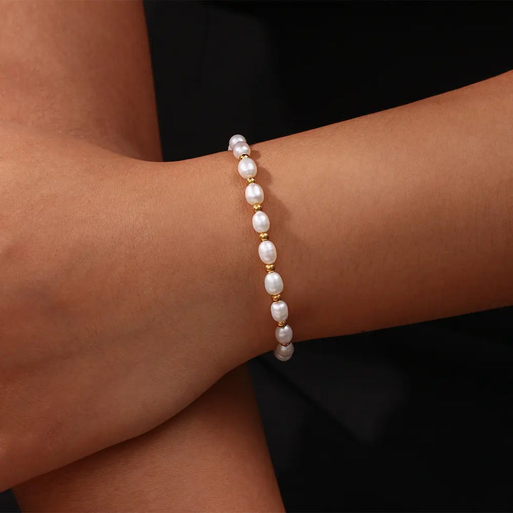 Bracelet de Perles Élégant et Romantique
