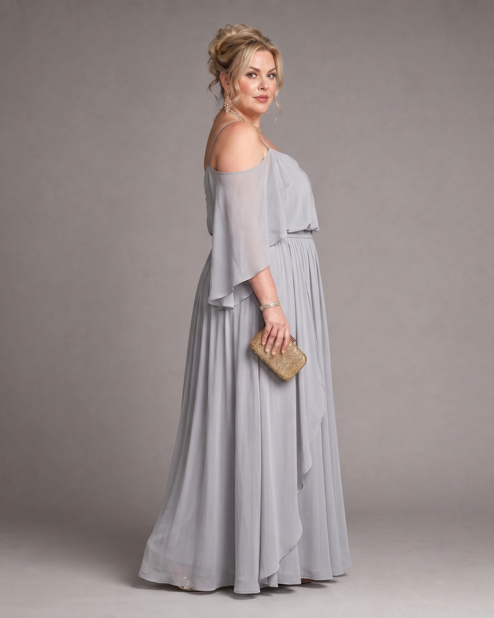 Aurevina | Top a Spalle Scoperte e Set di Gonna Maxy Fluttuante