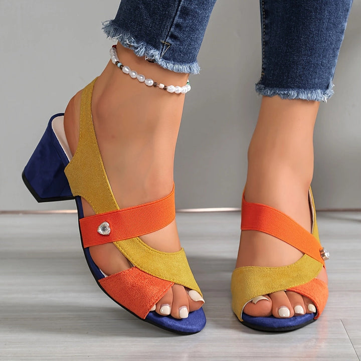 Elara™ | Talons Confortables avec Brides Croisées
