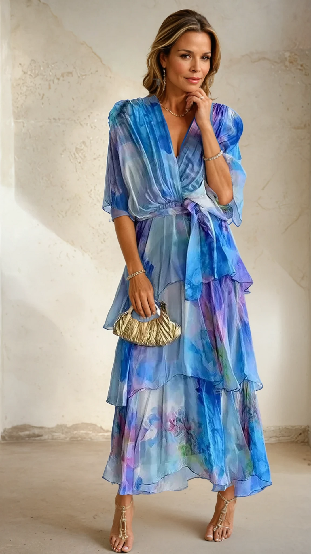 Stella & Grace™ | Abito Solare Floreale a Strati