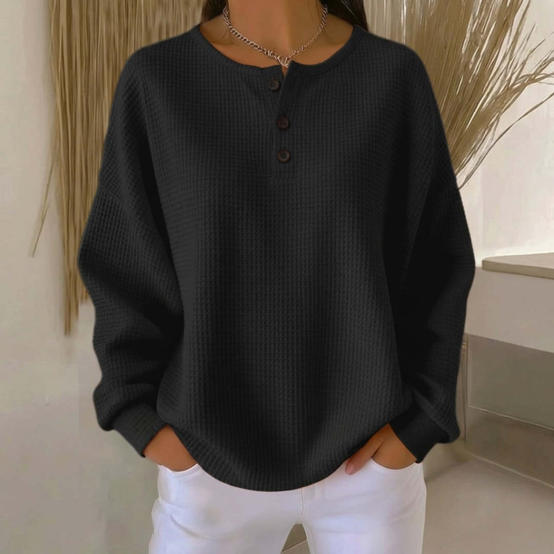 Aurelie | Henley a Maglia Waffle