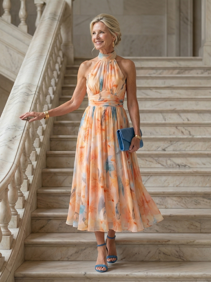 Stella & Grace™ | Abito Midi con Scollo Halter