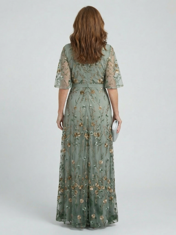 Selora | Abito Maxi Floreale con Scollo a Halter