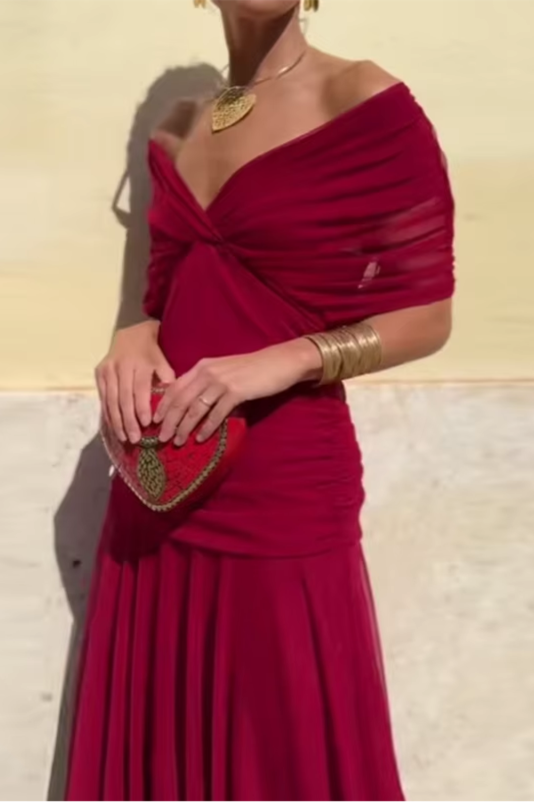 ANA | ROBE MAXI PLISSÉE ÉLÉGANTE