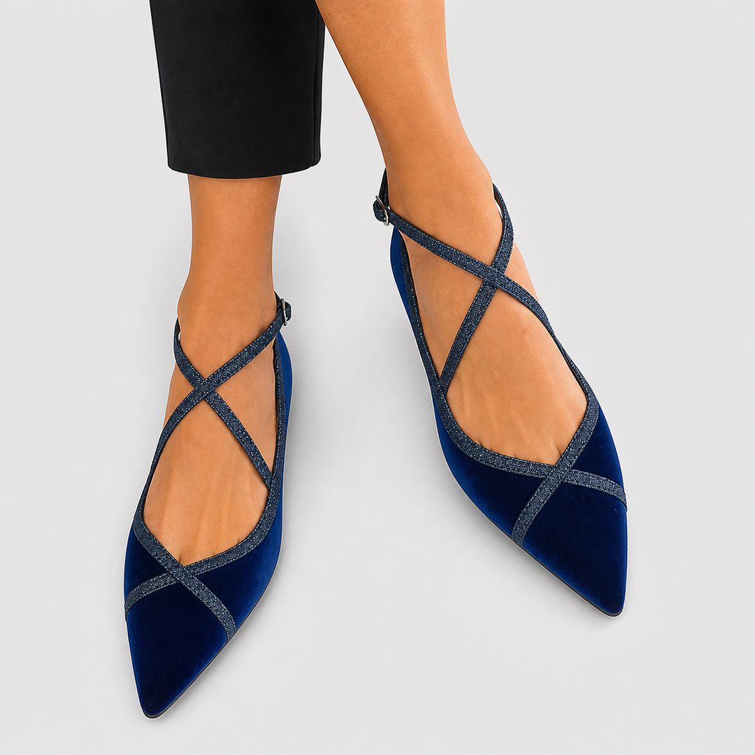 Noëlle™ | Mocassins Chic Bleu Marine