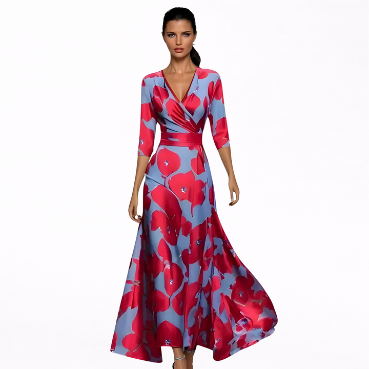 Emilia | Robe Maxi Fleurie Élégante