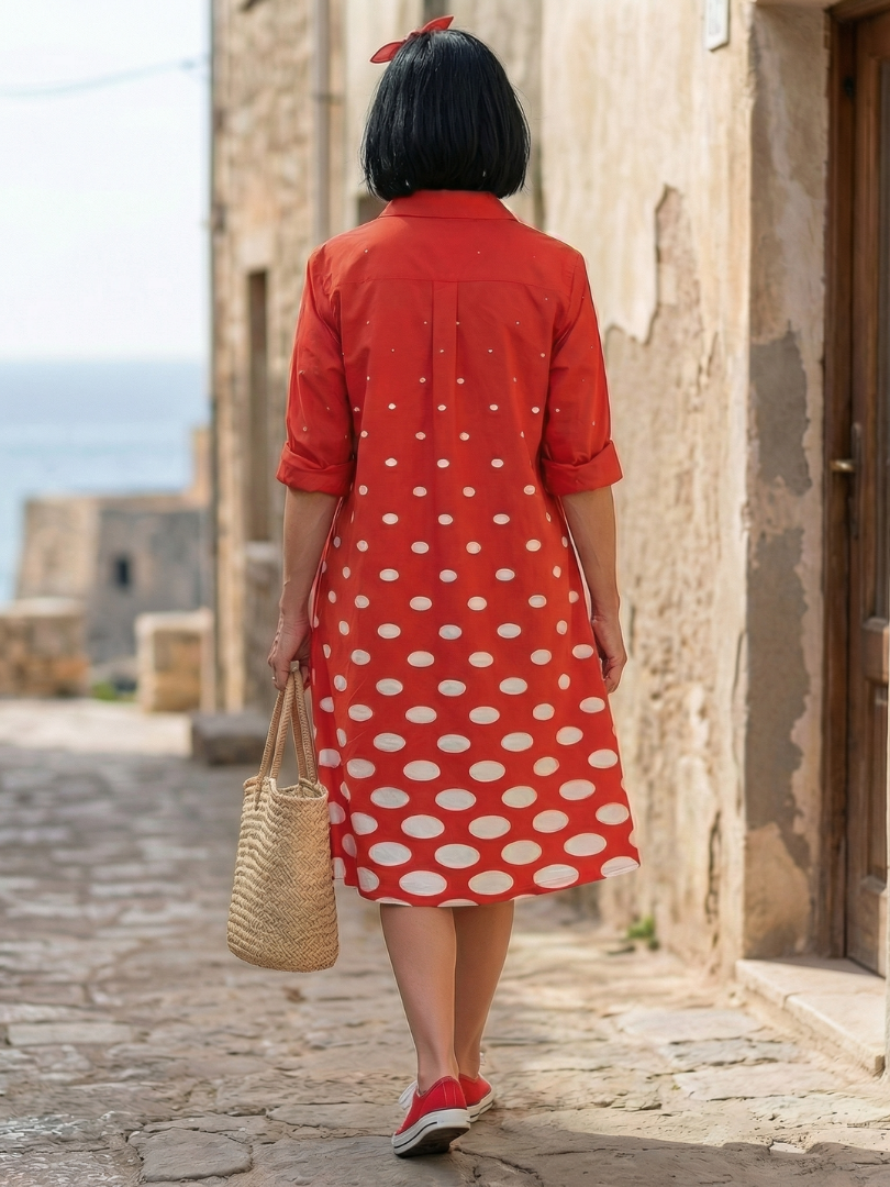 Wrenley | Vestito a Pois Luminoso