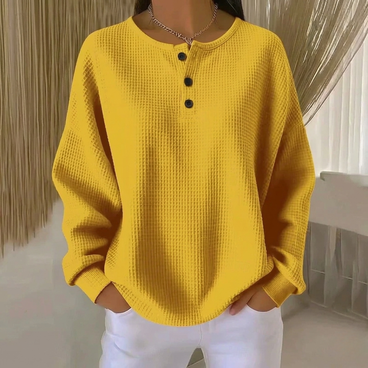 Aurelie | Henley a Maglia Waffle