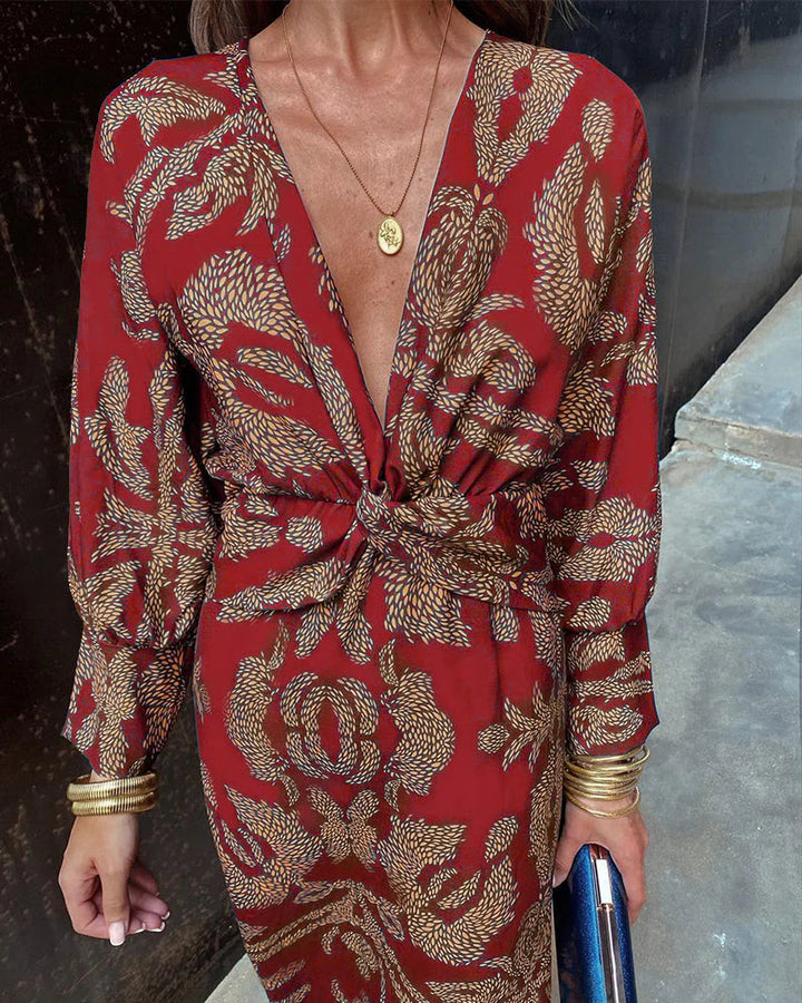 Maite™ | Robe élégante avec devant torsadé