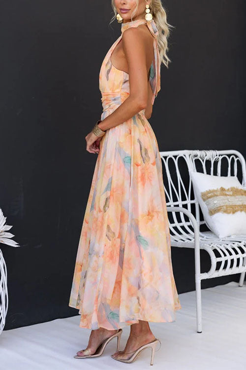 María™ - Robe maxi à motifs