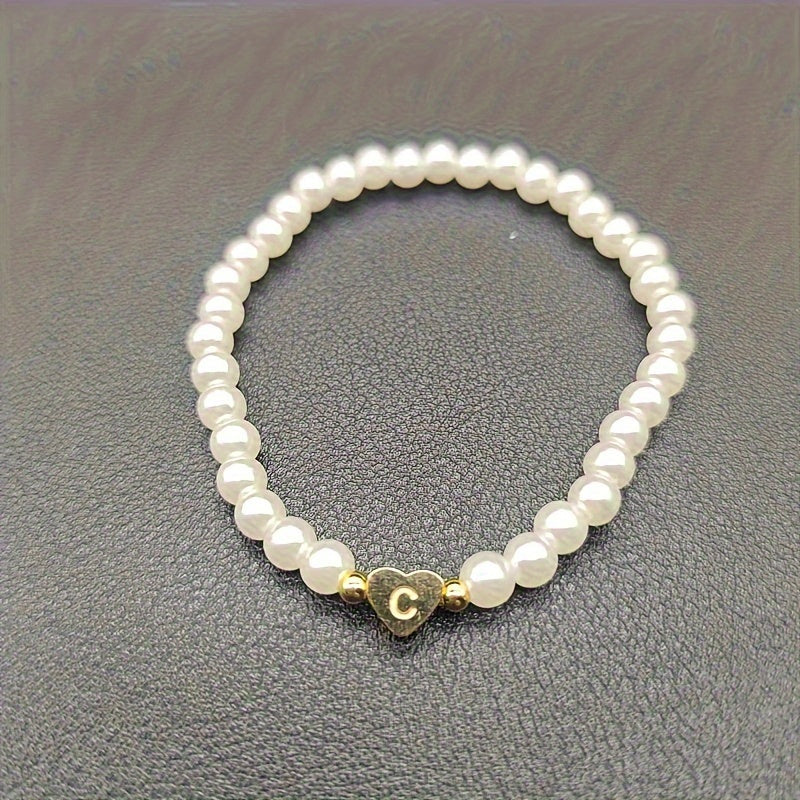 Bracelet Initial Coeur Chic A-Z