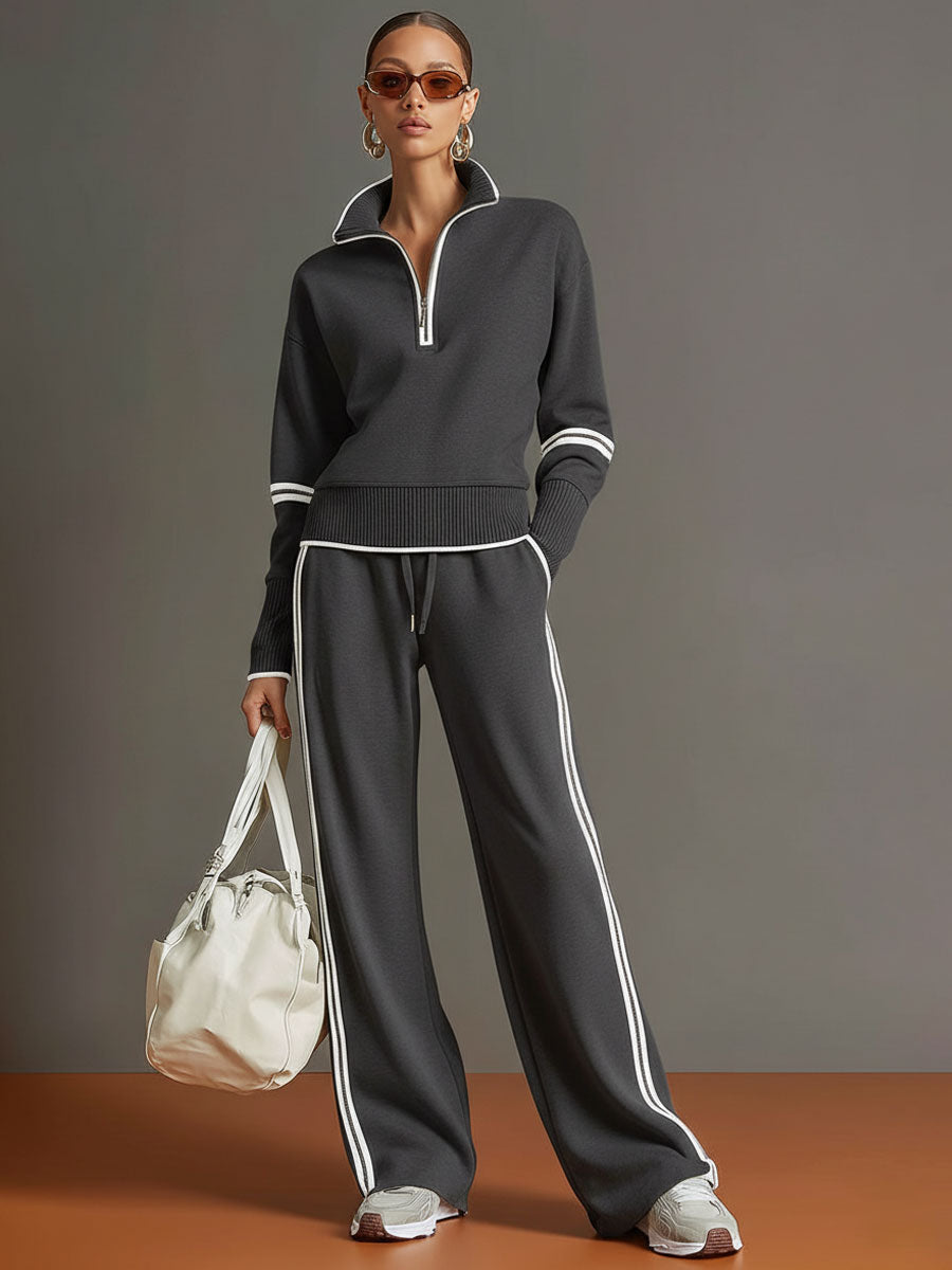 Marietta – Sweat et pantalon à jambes larges