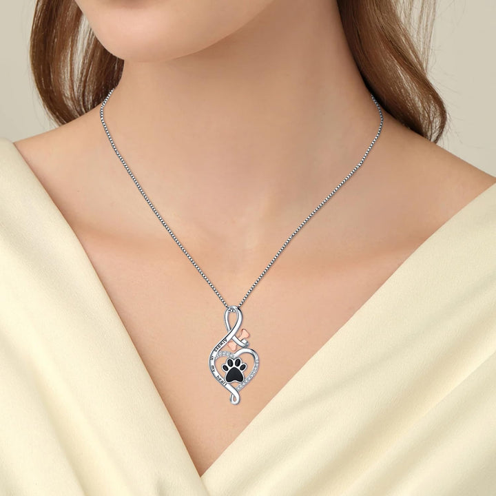 Lucky Charm Necklace with Heart, Bone, and Infinity Symbol