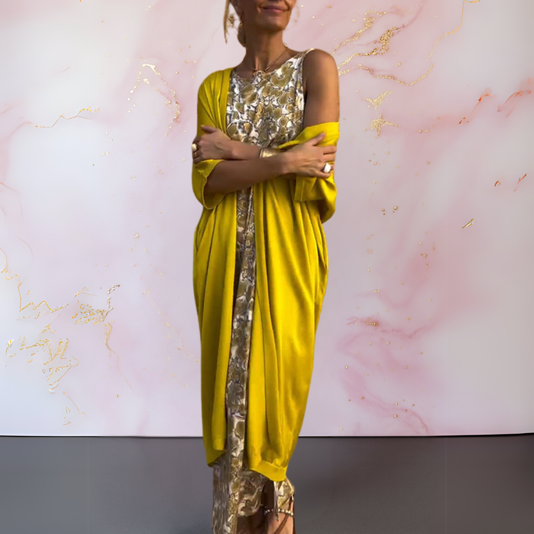 Melanie™ | Robe Élégante avec Cardigan