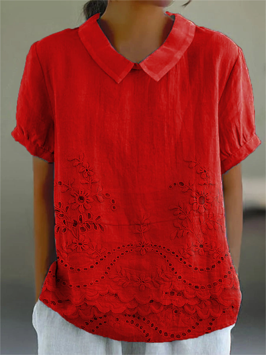 Lily | Camicia Ricamata Floreale