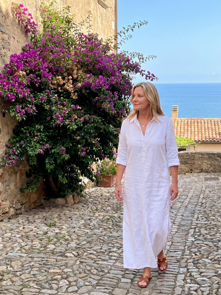Veronica | Abito Maxi a Maniche Lunghe con Silhouette Relaxed
