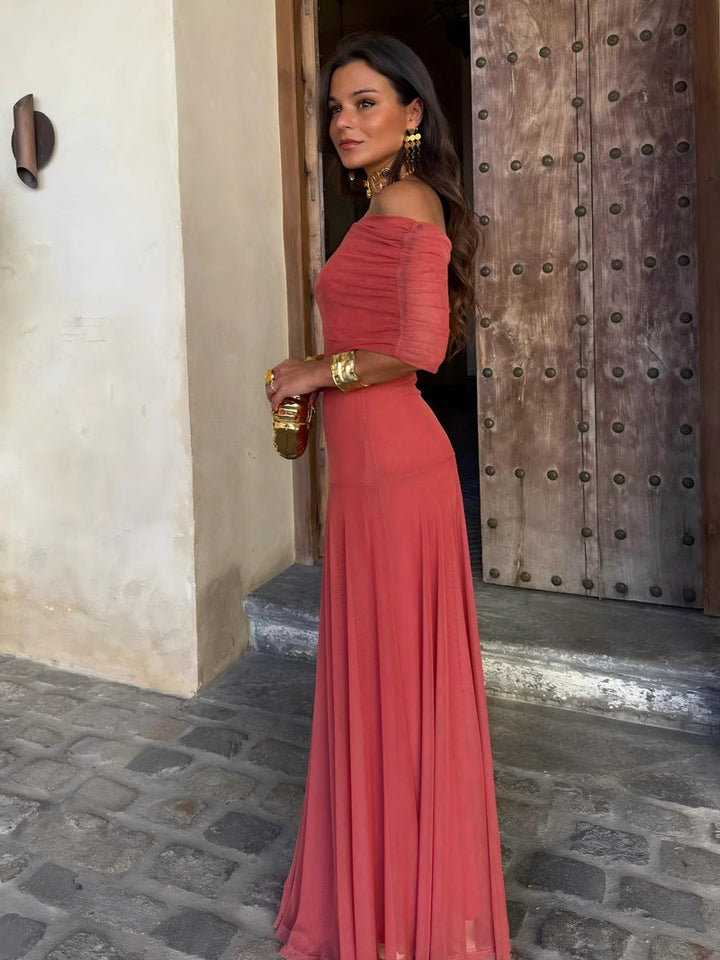 Camila | Robe maxi élégante en mesh
