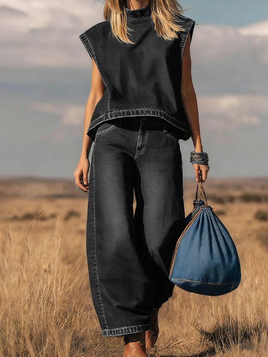 Merlina – Ensemble décontracté avec pantalon large