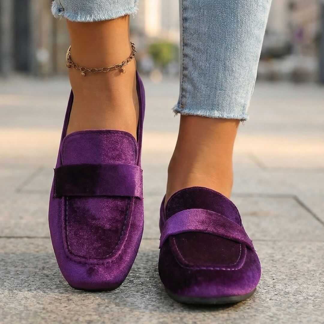 Mocassins en Velours Serena