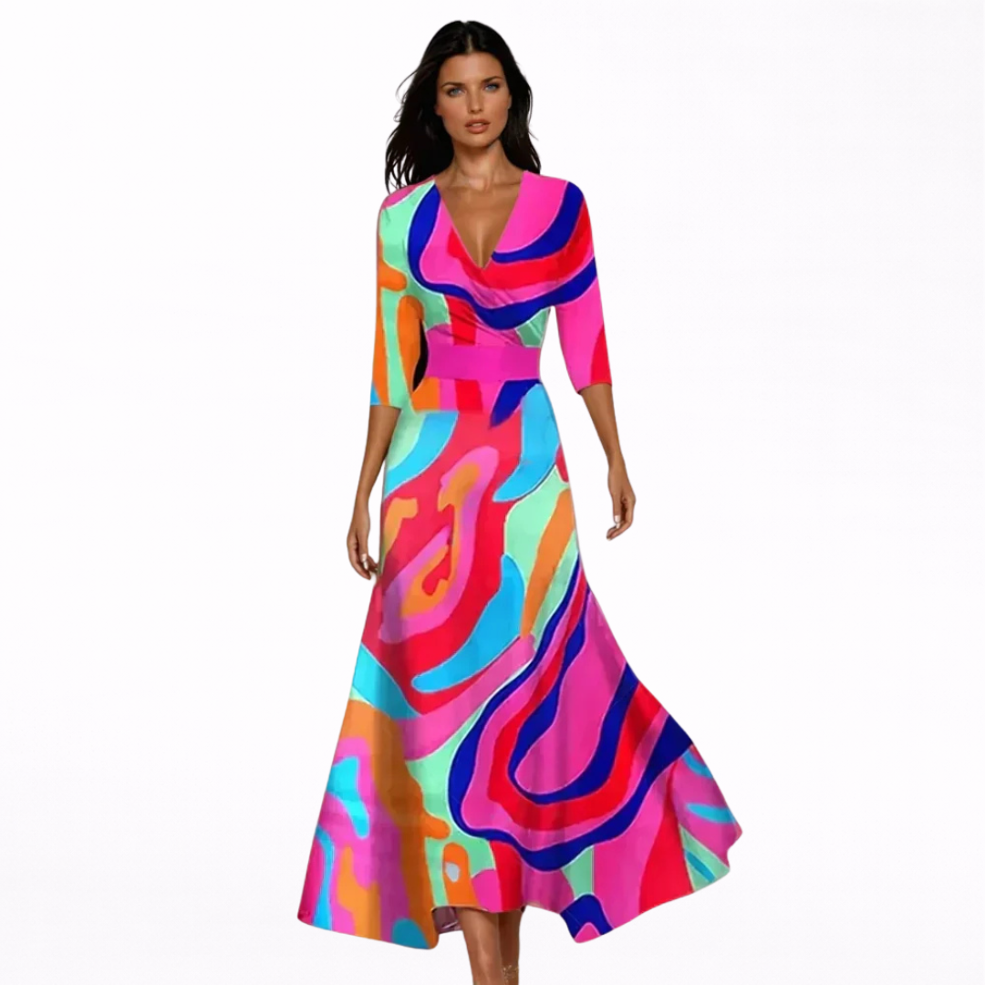 Emilia | Robe Maxi Florale Élégante