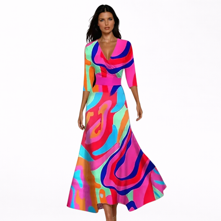 Emilia | Robe Maxi Florale Élégante