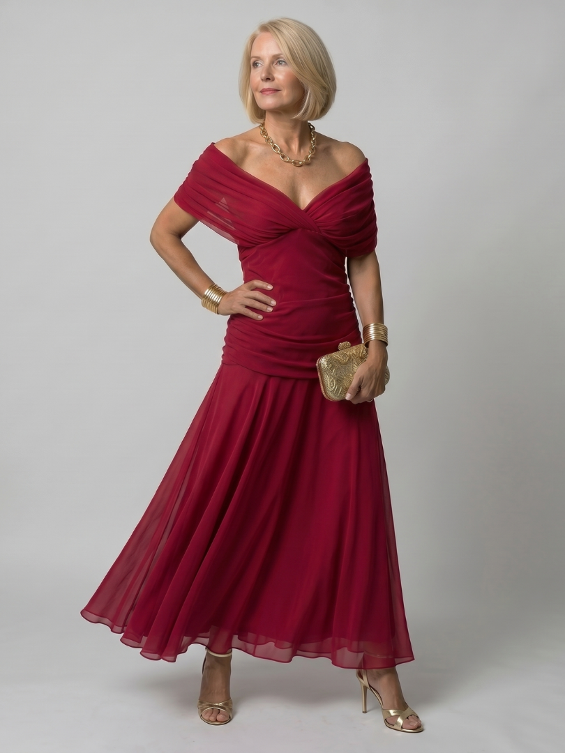 Stella & Grace™ | Abito Midi Off Shoulder