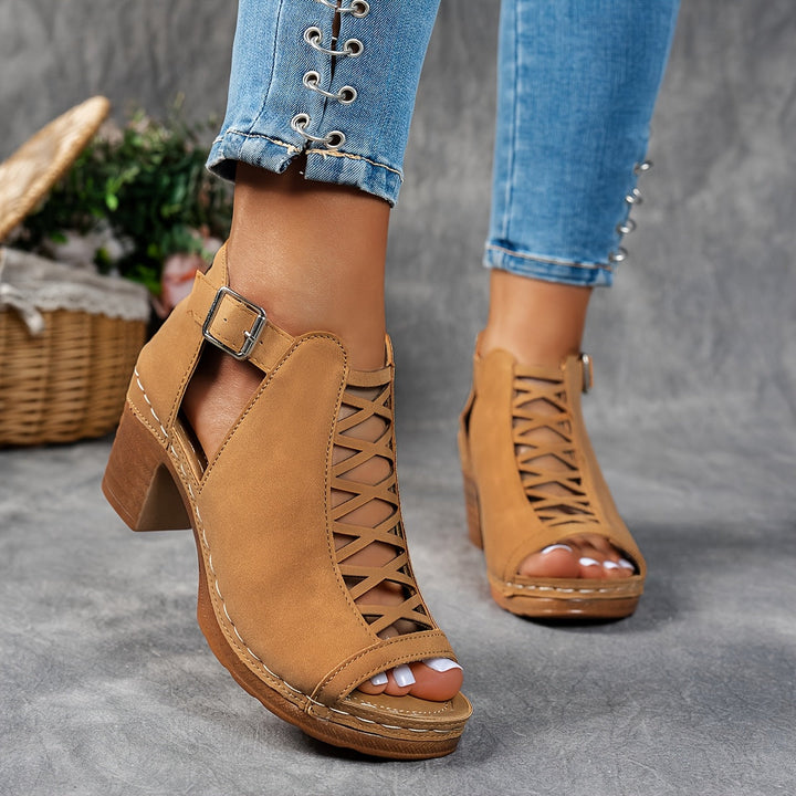Nessa | Sandales à Talon en Treillis