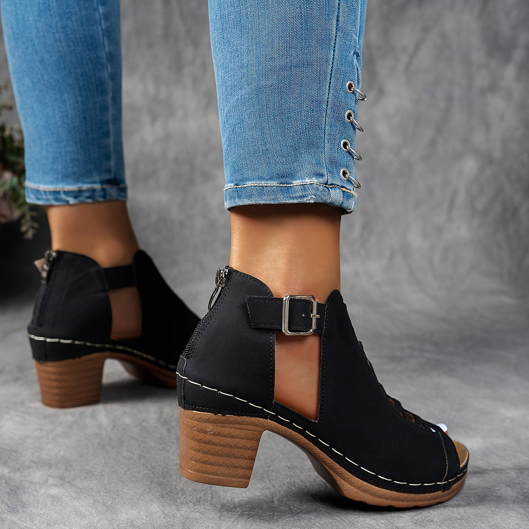 Nessa | Sandales à Talon en Treillis