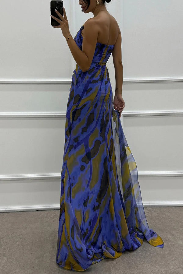 Robe Drapée Vibrante
