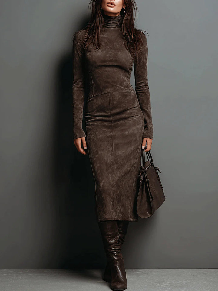 Sophie | Robe Midi à Manches Longues