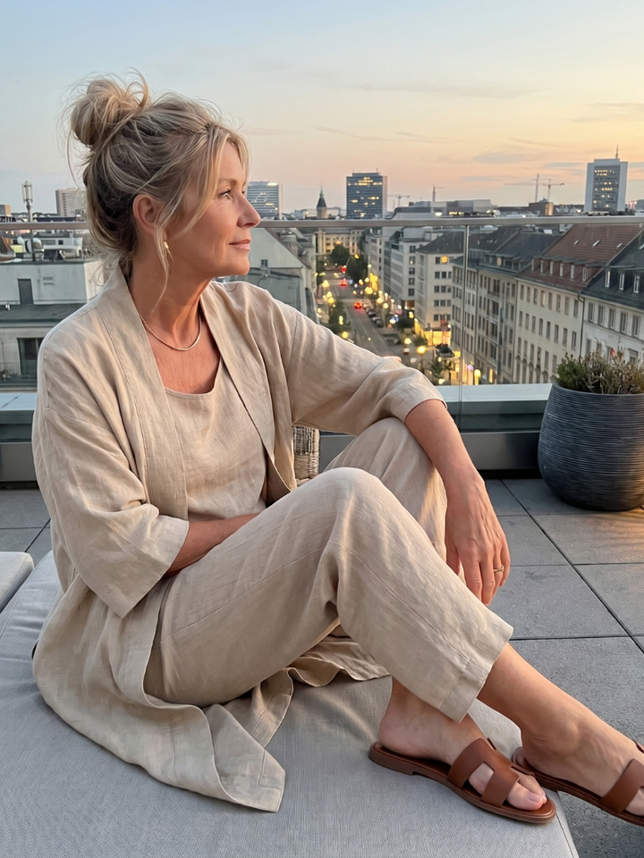 Yael | Set Top e Pantaloni Relaxed a Tre Pezzi