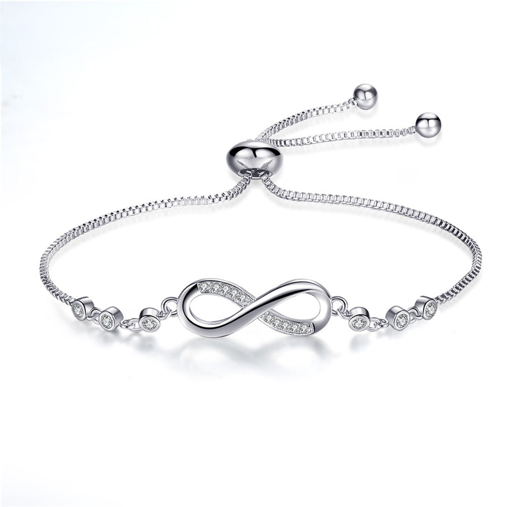 Bracelet Ajustable Infini en Or Rose Chic