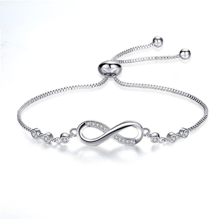 Bracelet Ajustable Infini en Or Rose Chic