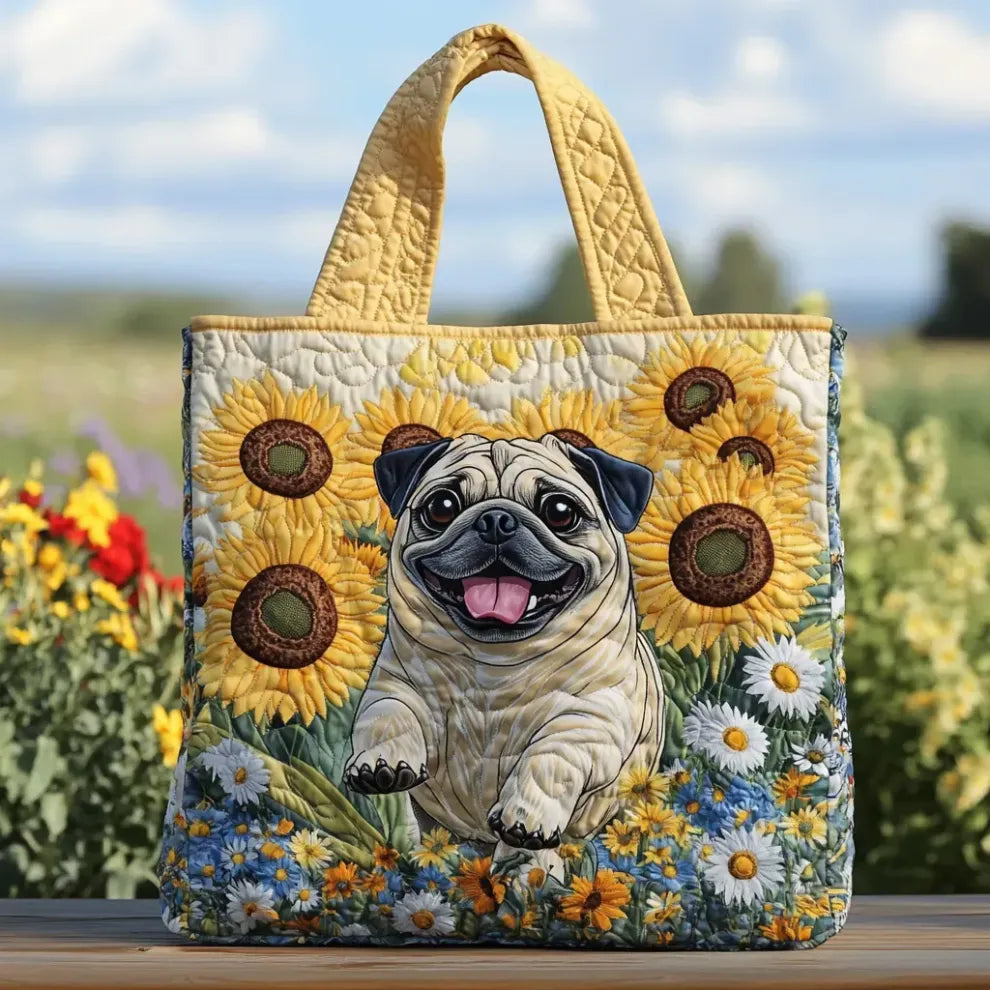 Pattes ensoleillées | Sac Tote Matelassé Fait Main