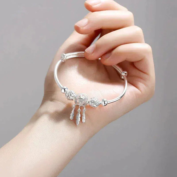 Bracelet Jonc Attrape-Rêves en Argent