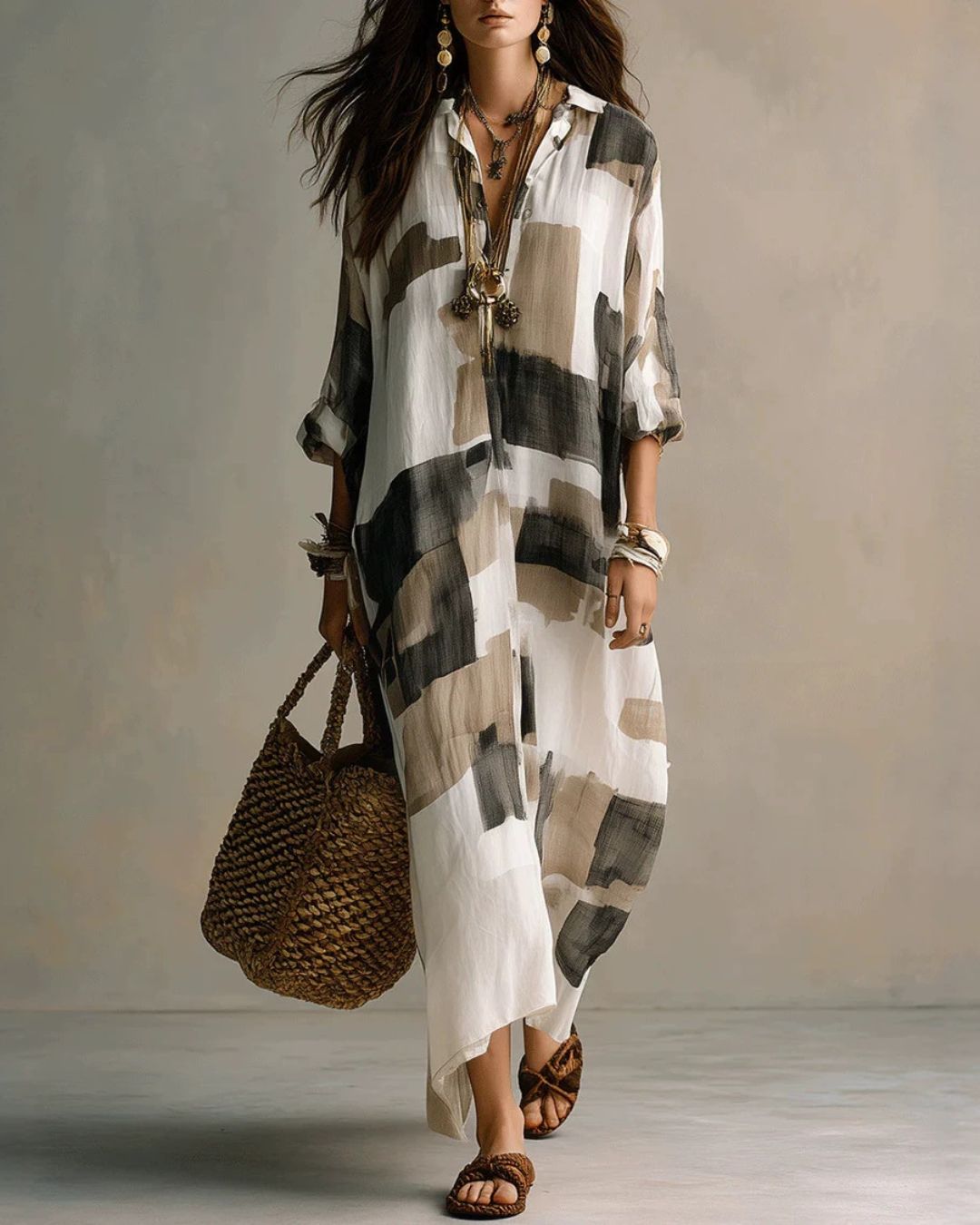 Beatrice | Camicia Lunga Pittura