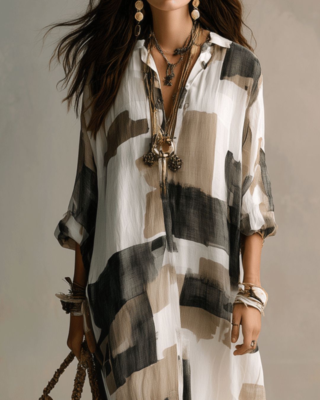 Beatrice | Camicia Lunga Pittura
