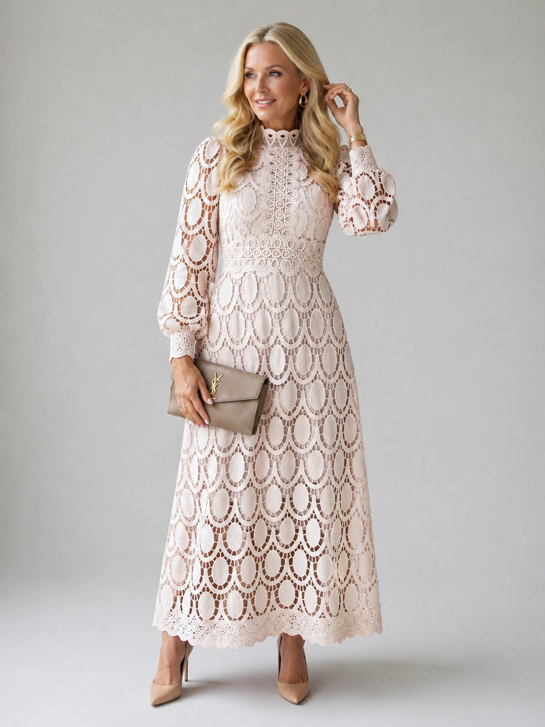 Stella & Grace™ | Abito Midi in Pizzo