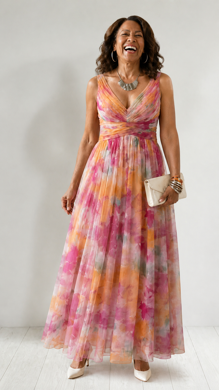 Stella & Grace™ | Abito Maxi Con Avvolgimento Morbido