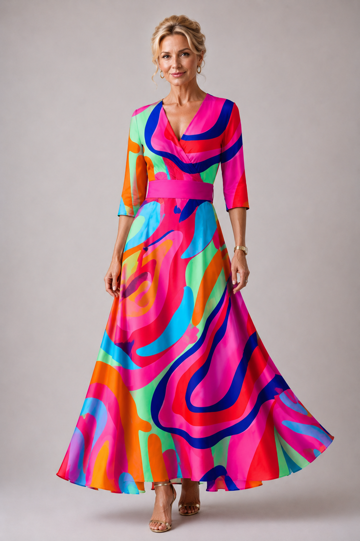 Stella & Grace™ | Vestito comodo per ogni giorno con scollatura a V