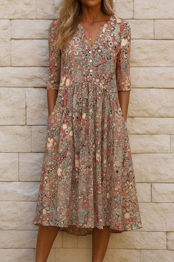 OLIVIA | ROBE ÉLÉGANTE AVEC COL EN V
