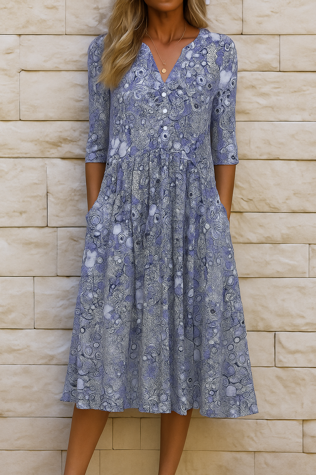 OLIVIA | ROBE ÉLÉGANTE AVEC COL EN V
