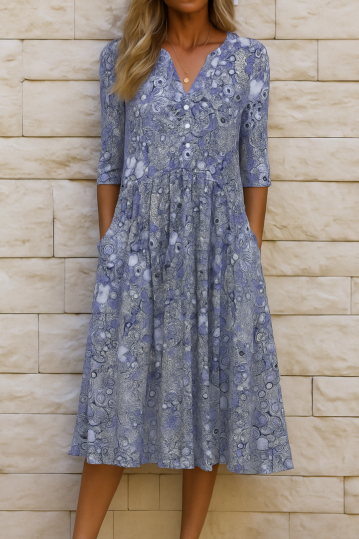 OLIVIA | ROBE ÉLÉGANTE AVEC COL EN V