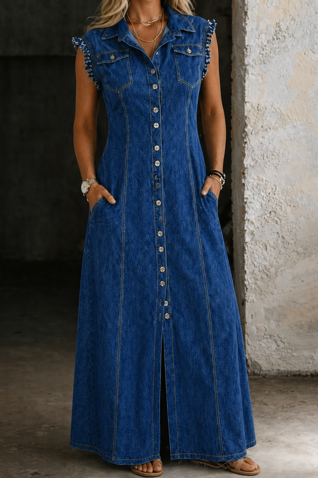 Liora | Robe en jean grande taille